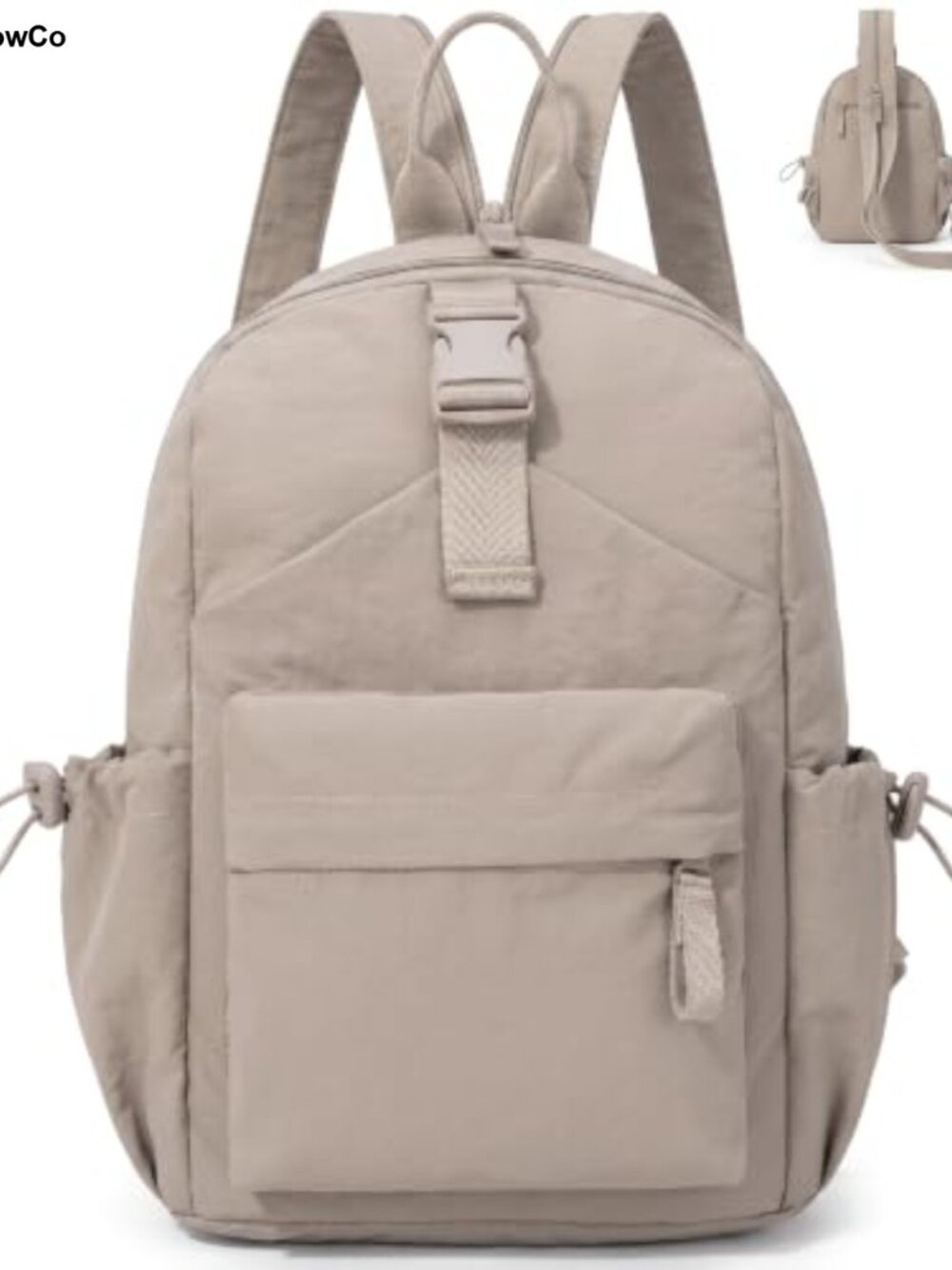 Convertible Crossbody Sling Bag Small Backpack Purse Water Resistant Nylon